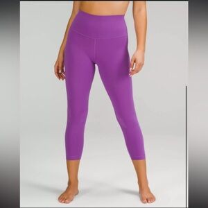 Worn Once! Lululemon Align High Rise Crop with Pockets 23”
